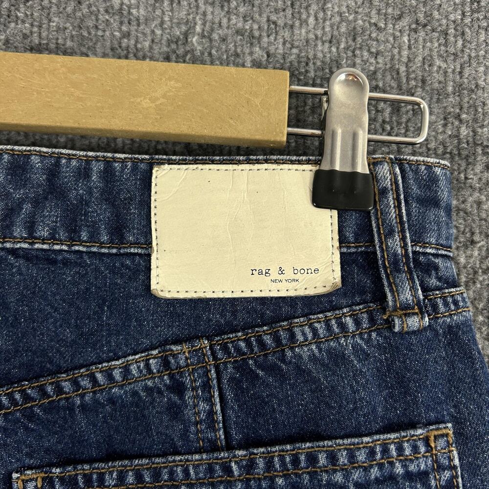 Rag & Bone Jeans Womens 26 Cailyn Cargo Wide Leg Utility Dark Blue Denim Relaxed - Picture 7 of 16